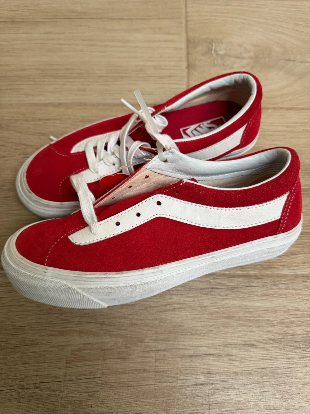 NWT Vans Red & White Classic Skate Sneakers
